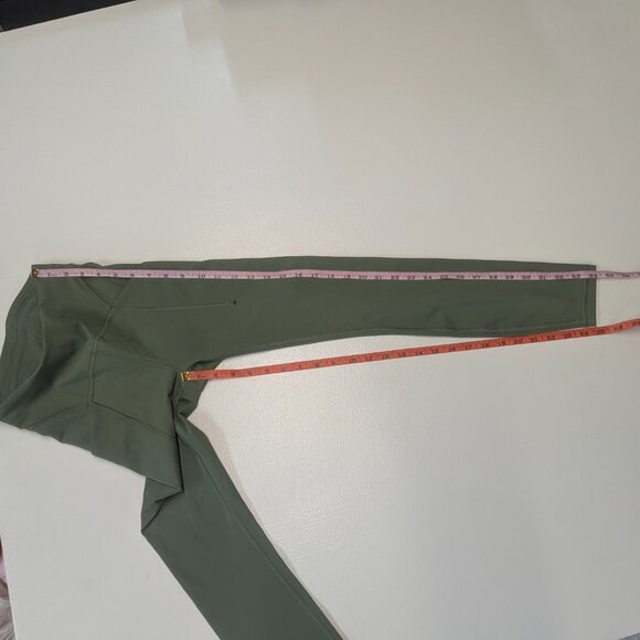 Lululemon Power Thru High-Rise Tight 25" Size 2 Green Twill  *Free tote bag - Picture 5 of 16